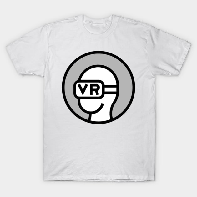 VR (Virtual Reality) Icon Logo T-Shirt by AnotherOne